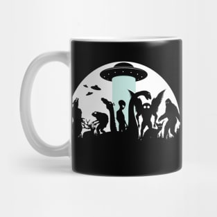 Bigfoot Ufo  Mothman And Cryptid Mug